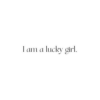 I am a Lucky Girl Affirmation Sticker