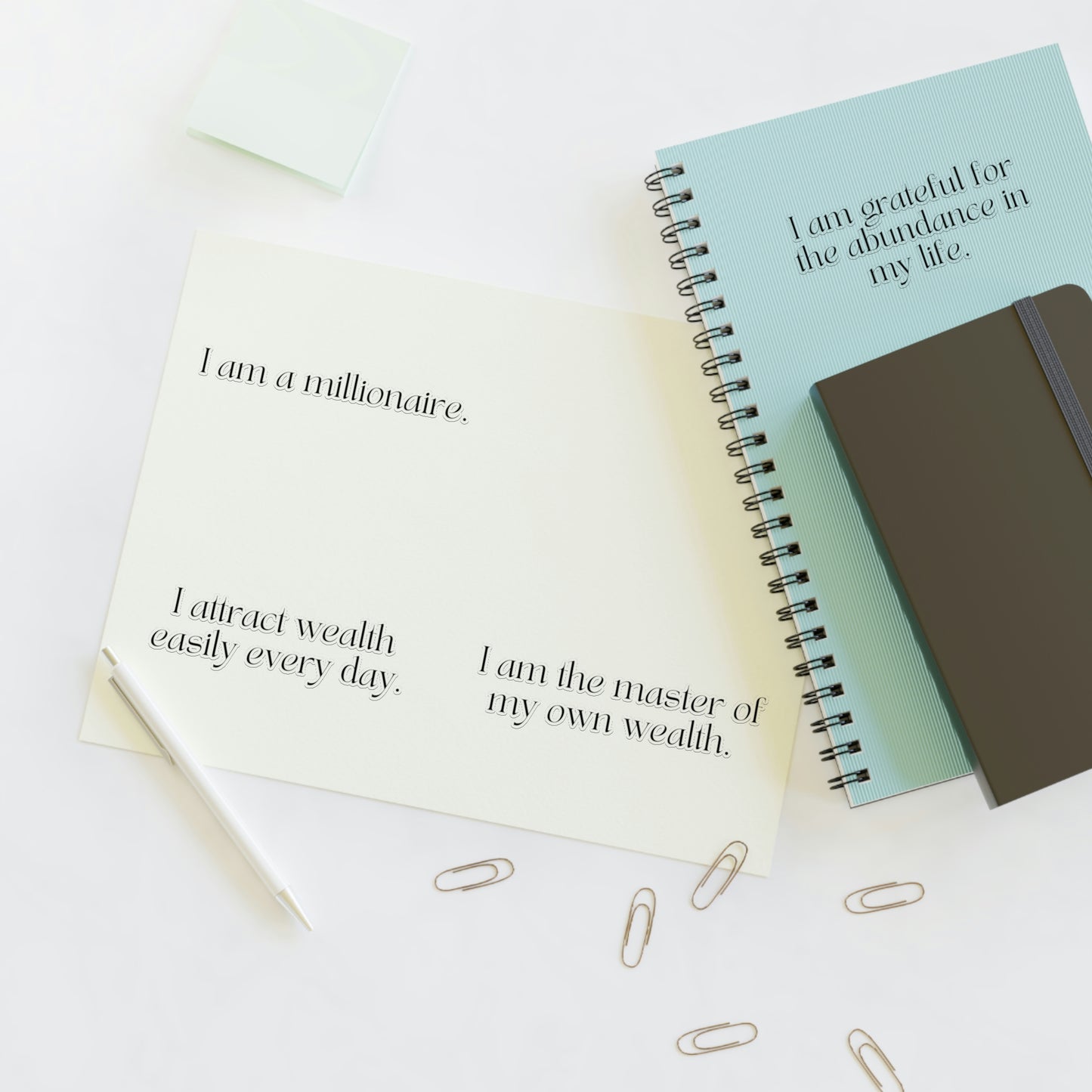 Short Money Affirmations Sticker Sheet