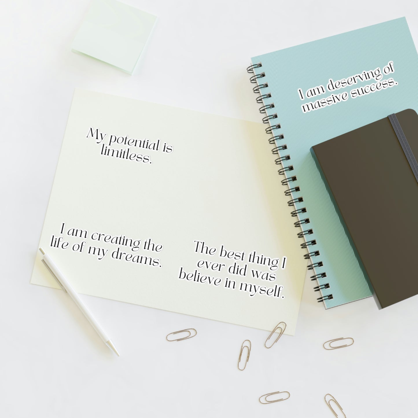 Short Success Affirmations Sticker Sheet