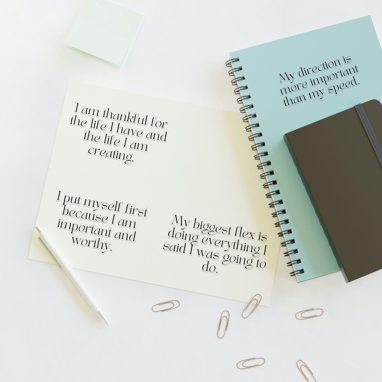 Long Success Affirmations Sticker Sheet