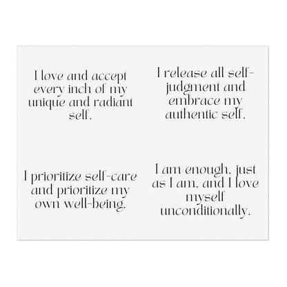 Long Self-Love Affirmations Sticker Sheet