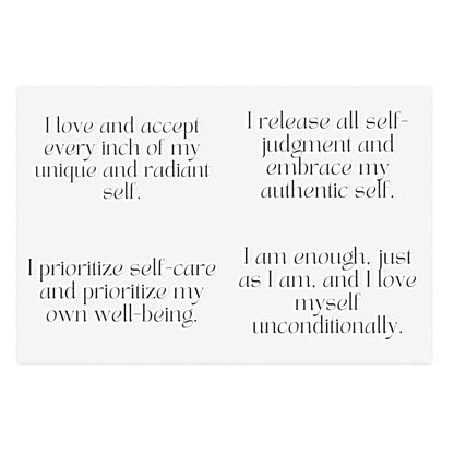 Long Self-Love Affirmations Sticker Sheet