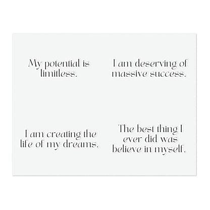 Short Success Affirmations Sticker Sheet