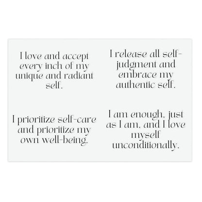 Long Self-Love Affirmations Sticker Sheet