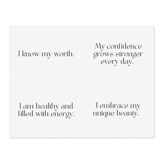 Short Self-Love Affirmations Sticker Sheet