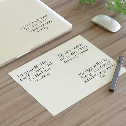 Long Success Affirmations Sticker Sheet