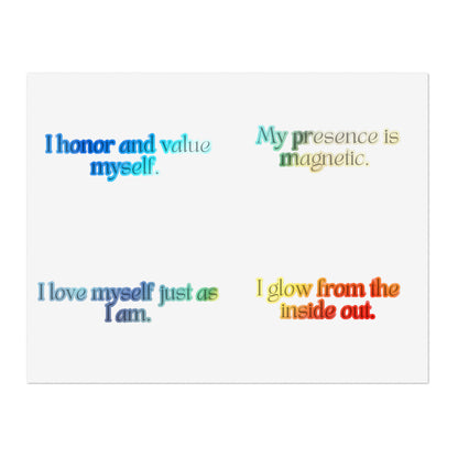 Short Self-Love Affirmations Sticker Sheet