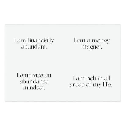 Short Money Affirmations Sticker Sheet