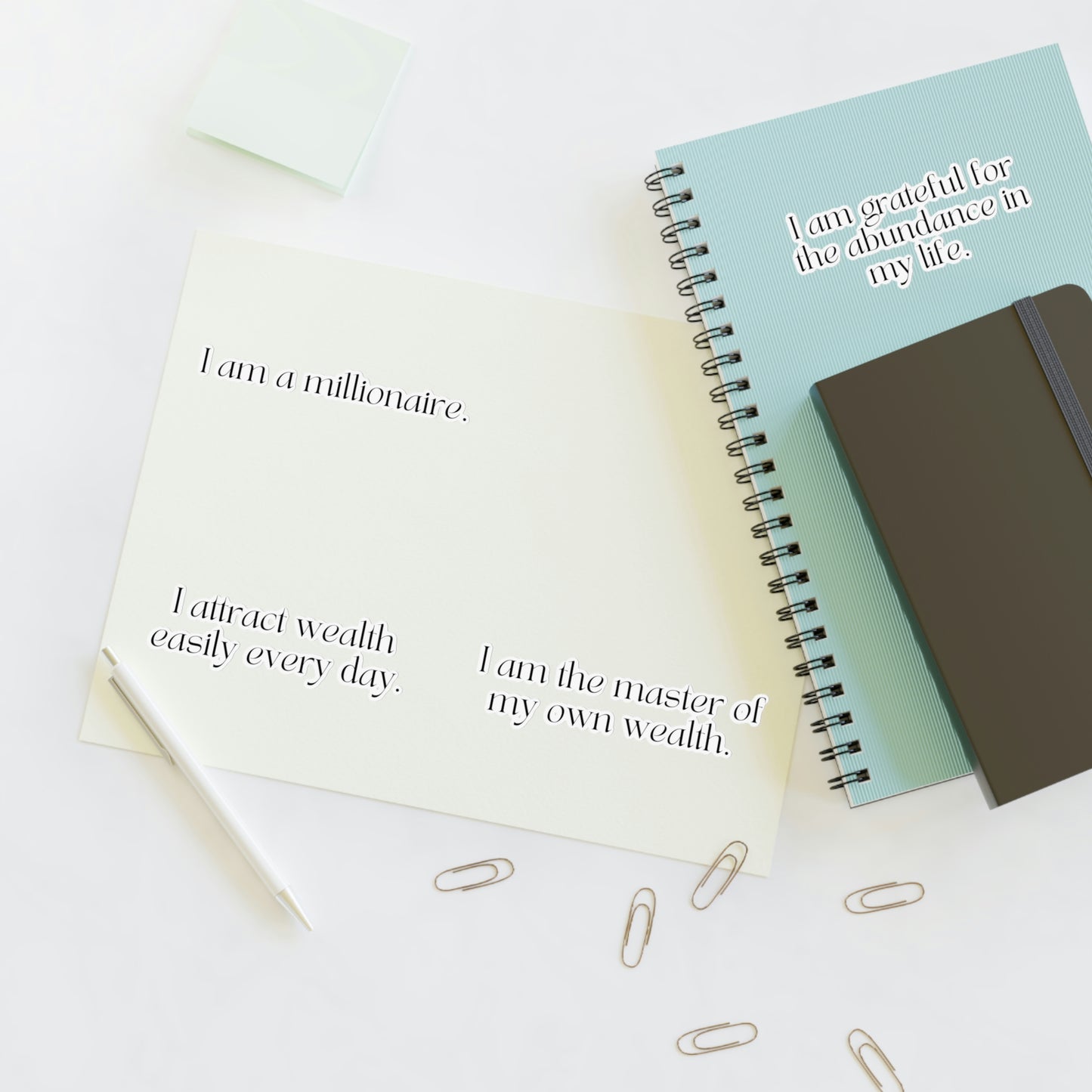 Short Money Affirmations Sticker Sheet