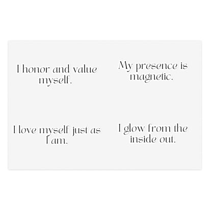 Short Self-Love Affirmations Sticker Sheet